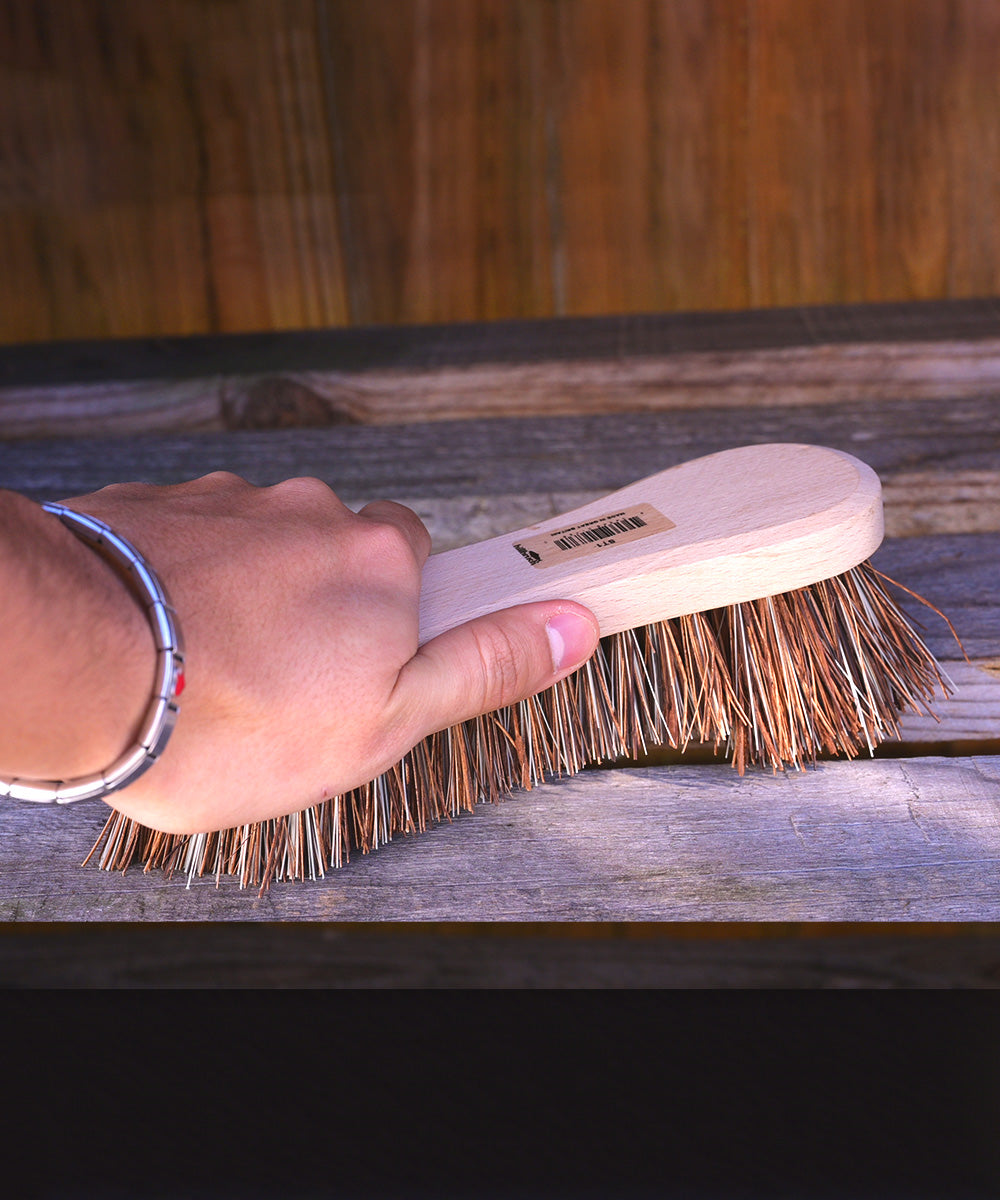 Finest by Hillbrush Quality Wooden Scrubbing Brush  - Stiff